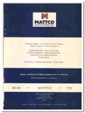Mattco Mfg Inc 1990 vintage oil catalog oilfield drilling equipment