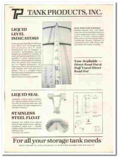 Tank Products Inc 1990 vintage oil gas catalog oilfield storage