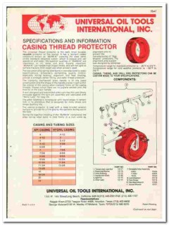 Universal Oil Tools International Inc 1990 vintage catalog oilfield