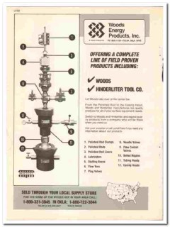 Woods Energy Products Inc 1990 vintage oil catalog oilfield equipment Woods Energy Products Inc 1990 vintage oil catalog oilfield equipment
