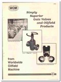 Worldwide Oilfield Machine Inc 1990 vintage oil gas catalog gate valve Worldwide Oilfield Machine Inc 1990 vintage oil gas catalog gate valve
