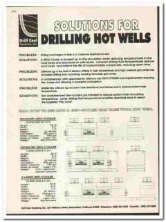 Drill Cool Systems Inc 1998 vintage oil gas catalog oilfield hot wells