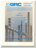 Geophysical Research Corp 1998 vintage oil gas catalog Amerada Gauges
