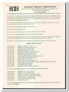 Georges Brake Corp 1998 vintage oil gas catalog oilfield equipment