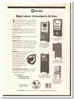 Frank W Murphy Mfr Inc 1998 vintage oil gas catalog oilfield controls