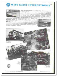 West Coast International 1998 vintage oil catalog oilfield drilling