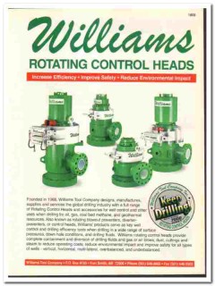 Williams Tool Company 1998 vintage oil gas catalog oilfield equipment Williams Tool Company 1998 vintage oil gas catalog oilfield equipment