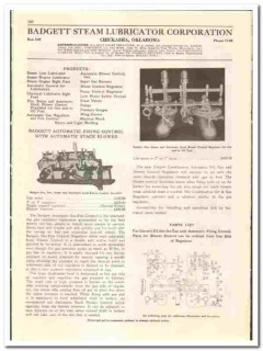 Badgett Steam Lubricator Corp 1942 vintage oil gas catalog oilfield