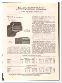 Bullum Inc 1942 vintage oil gas catalog oilfield burners regulators Bullum Inc 1942 vintage oil gas catalog oilfield burners regulators