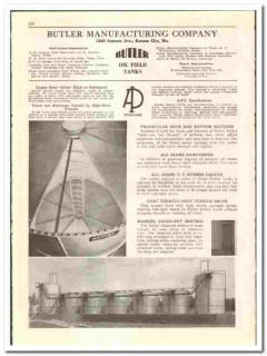 Butler Mfg Company 1942 vintage oil catalog oilfield tanks buildings