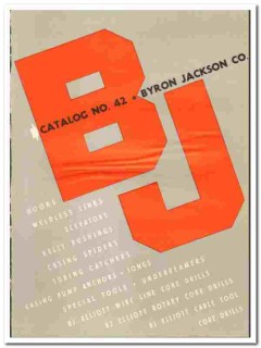 Byron Jackson Company 1942 vintage oil gas catalog oilfield equipment