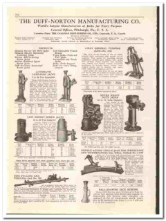 Duff-Norton Mfg Company 1942 vintage oil gas catalog oilfield jacks Duff-Norton Mfg Company 1942 vintage oil gas catalog oilfield jacks
