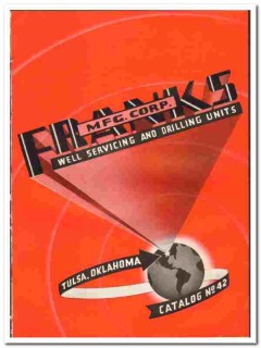 Franks Mfg Corp 1942 vintage oil gas catalog oilfield drilling units Franks Mfg Corp 1942 vintage oil gas catalog oilfield drilling units