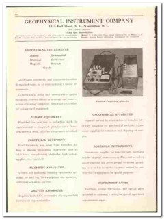 Geophysical Instrument Company 1942 vintage oil gas catalog oilfield
