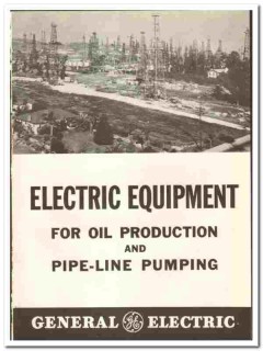 General Electric Company 1942 vintage oil catalog oilfield equipment