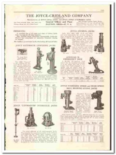 Joyce-Cridland Company 1942 vintage oil catalog oilfield lifting jacks Joyce-Cridland Company 1942 vintage oil catalog oilfield lifting jacks