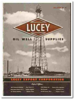 Lucey Export Corp 1942 vintage oil gas catalog oilfield well supplies