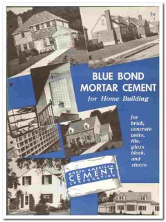 North American Cement Corp 1949 vintage concrete catalog Blue Bond