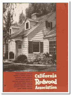 California Redwood Association 1949 vintage wood catalog lumber California Redwood Association 1949 vintage wood catalog lumber