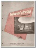 United States Plywood Corp 1949 vintage wood catalog Weldwood Mengel