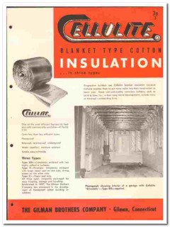 Gilman Brothers Company 1949 vintage insulation catalog Cellulite Gilman Brothers Company 1949 vintage insulation catalog Cellulite