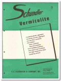 F E Schundler Company 1949 vintage insulation catalog Vermiculite F E Schundler Company 1949 vintage insulation catalog Vermiculite