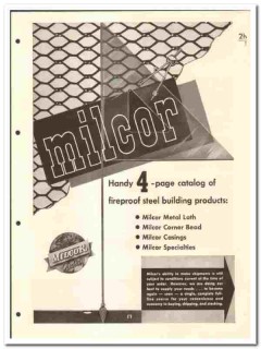 Inland Steel Products Company 1949 vintage metal catalog Milcor Inland Steel Products Company 1949 vintage metal catalog Milcor
