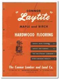 Conner Lumber Land Company 1949 vintage flooring catalog Laytite
