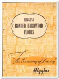 Higgins Inc 1949 vintage flooring catalog bonded hardwood Higgins Inc 1949 vintage flooring catalog bonded hardwood