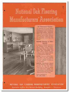 National Oak Flooring Mfr Association 1949 vintage catalog NOFMA