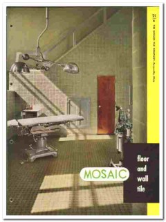 Mosaic Tile Company 1949 vintage catalog wall floor Carlyle Faience