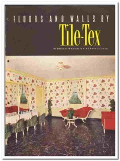 Tile-Tex Company 1949 vintage tile catalog floors walls asphalt