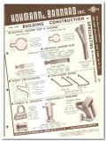 Hohmann Barnard Inc 1949 vintage metal catalog building construction