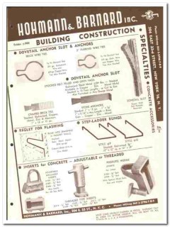 Hohmann Barnard Inc 1949 vintage metal catalog building construction Hohmann Barnard Inc 1949 vintage metal catalog building construction