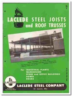 Laclede Steel Company 1949 vintage metal catalog joists roof trusses Laclede Steel Company 1949 vintage metal catalog joists roof trusses