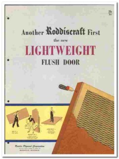Roddis Plywood Corp 1949 vintage door catalog Roddiscraft flush Roddis Plywood Corp 1949 vintage door catalog Roddiscraft flush