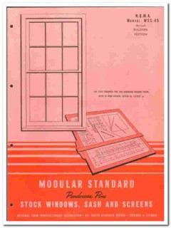 National Door Mfr Association 1949 vintage window catalog sash screens