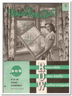 R-O-W Sales Company 1949 vintage window catalog spring cushion R-O-W Sales Company 1949 vintage window catalog spring cushion