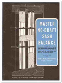 Master Metal Strip Service 1949 vintage window catalog sash balance Master Metal Strip Service 1949 vintage window catalog sash balance