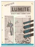 Chicopee Mfg Corp 1949 vintage window catalog insect screen Lumite Chicopee Mfg Corp 1949 vintage window catalog insect screen Lumite