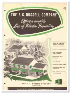 F C Russell Company 1949 vintage window catalog insulation