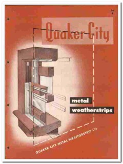 Quaker City Metal Weatherstrip Company 1949 vintage insulation catalog