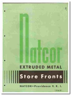 Natcor Store Fronts 1949 vintage catalog extruded metal