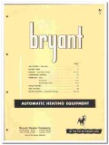 Bryant Heater Company 1949 vintage catalog air dryers blowers furnaces