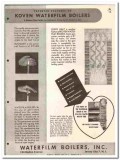 Waterfilm Boilers Inc 1949 vintage heating catalog Koven Venko