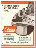 Coleman Company 1949 vintage heating catalog floor furnace asbestos