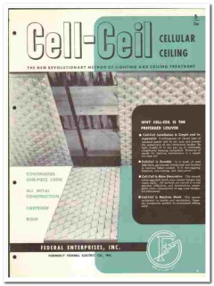 Federal Enterprises Inc 1949 vintage electrical catalog Cell-Ceil