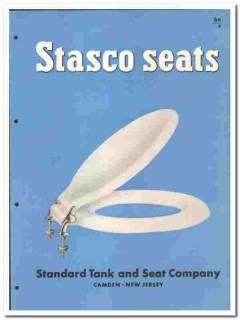 Standard Tank Seat Company 1949 vintage bathroom catalog Stasco toilet Standard Tank Seat Company 1949 vintage bathroom catalog Stasco toilet