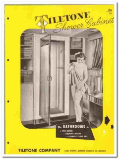 Tiletone Company 1949 vintage bathroom catalog shower cabinets Tiletone Company 1949 vintage bathroom catalog shower cabinets