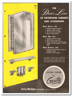 Gerity-Michigan Corp1949 vintage bathroom catalog cabinets accessories Gerity-Michigan Corp1949 vintage bathroom catalog cabinets accessories